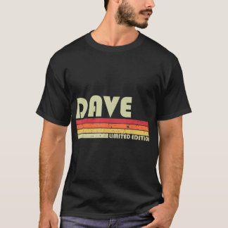 DAVE Gift Name Personalised Funny Retro Vintage Bi T-Shirt