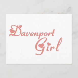 Davenport Girl tee shirts Postcard