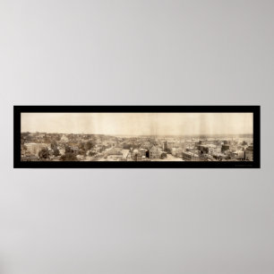 Davenport IA Birdseye Photo 1907 Poster