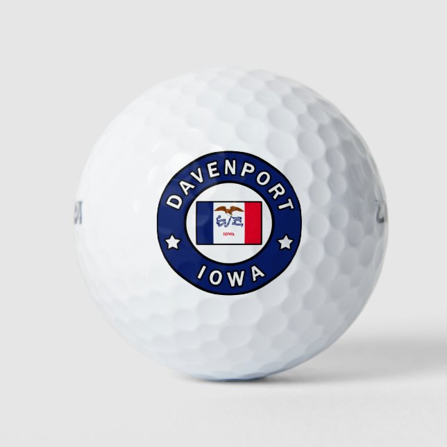 Davenport Iowa Golf Balls (Front)