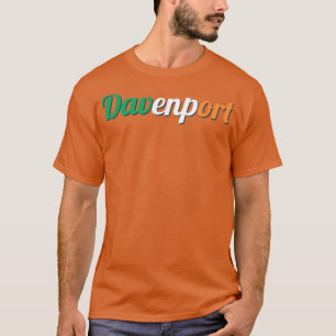 Davenport, Iowa Ireland Flag Irish St  T-Shirt