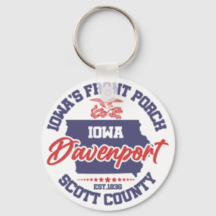 Davenport,Iowa Key Ring
