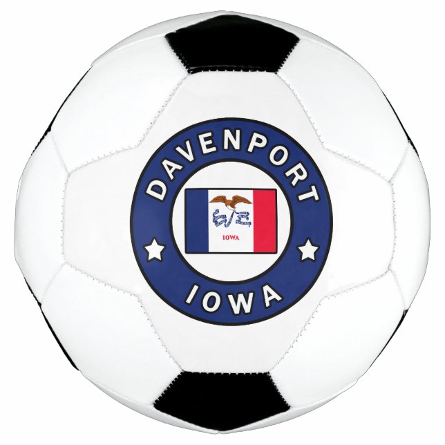Davenport Iowa Soccer Ball (Front)