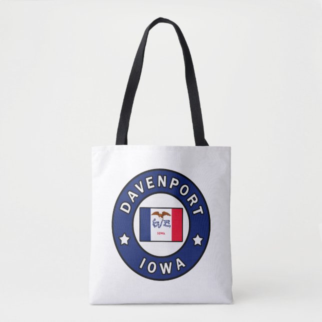 Davenport Iowa Tote Bag (Front)