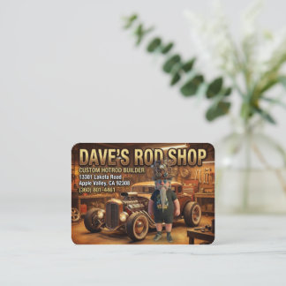 DAVE'S ROD SHOP BUSINESS CARD