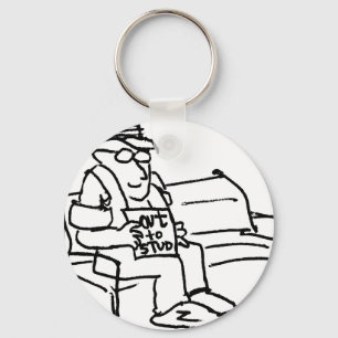 davholle out to stud key ring