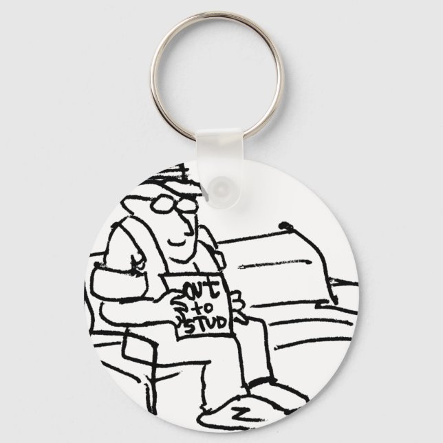 davholle out to stud key ring (Front)