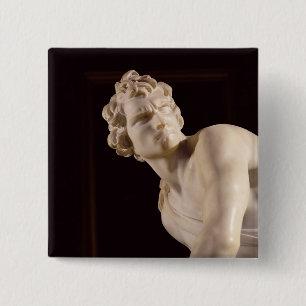 David, 1623-24 (marble) (detail) 15 cm square badge