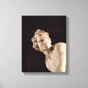 David, 1623-24 (marble) (detail) canvas print