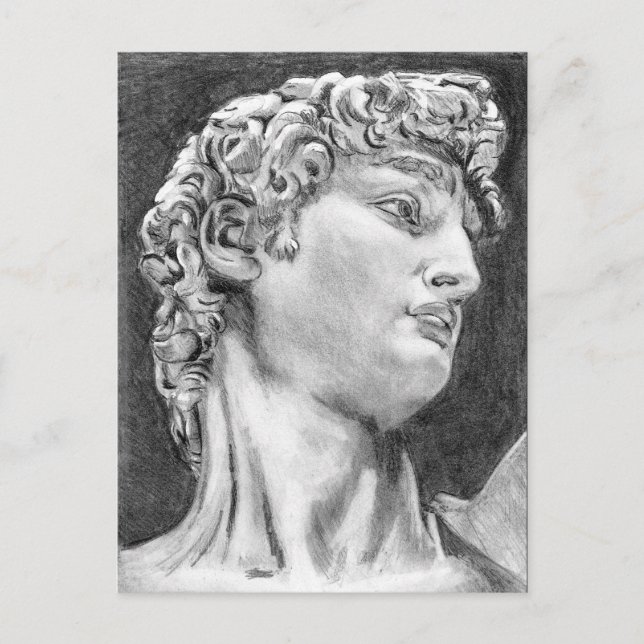 David after Michelangelo .. 2004 / 2005 sketchbook Postcard (Front)