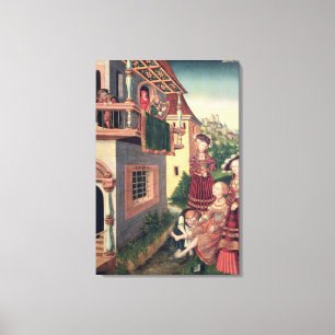 David and Bathsheba, 1528 Canvas Print