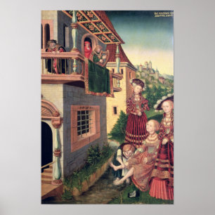 David and Bathsheba, 1528 Poster