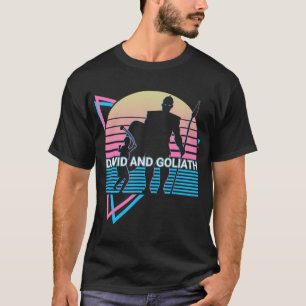 David And Goliath Christian Christianity Retro T-S T-Shirt