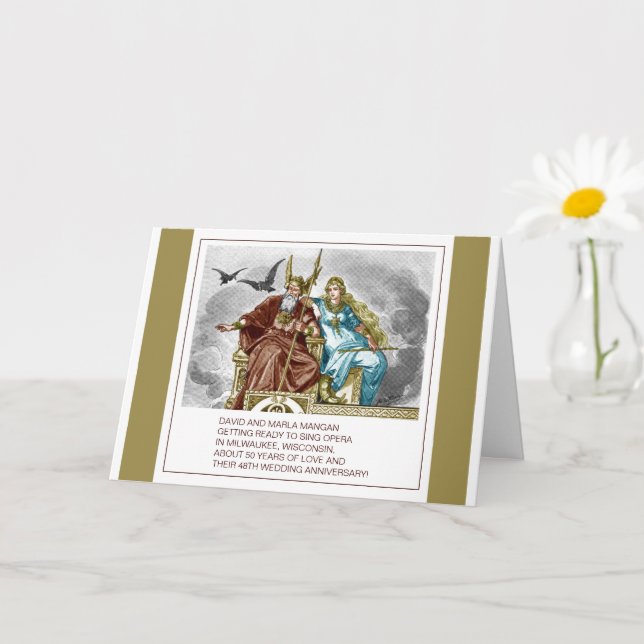 DAVID AND MARLA MANGAN 48TH ANNIVERSARY CARD    (Small Plant)