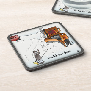David Anderson vs. Goliath Beverage Coaster