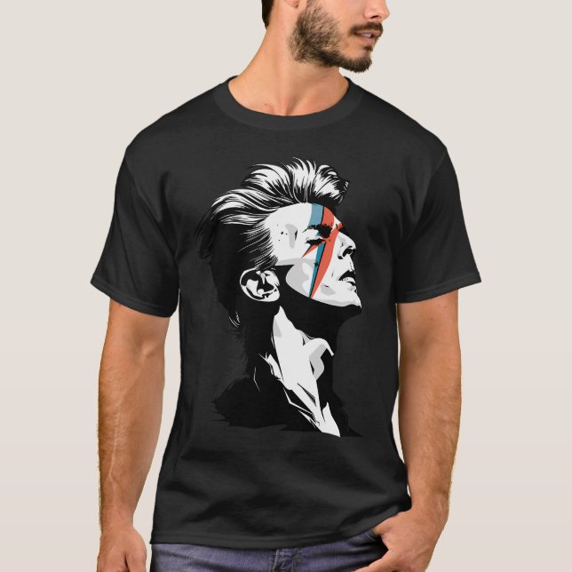 David Bowie STARMAN Vector Art T-Shirt (Front)