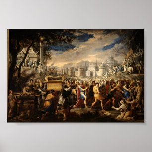 David bringing the Ark to Jerusalem Poster