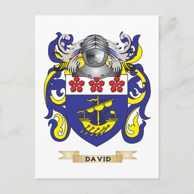 David Coat of Arms Postcard (Front)