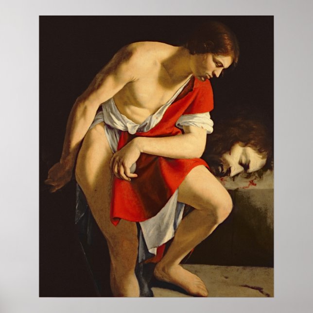 David contemplating the head of Goliath Poster (Front)