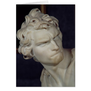 David, detail of the head, 1623-23