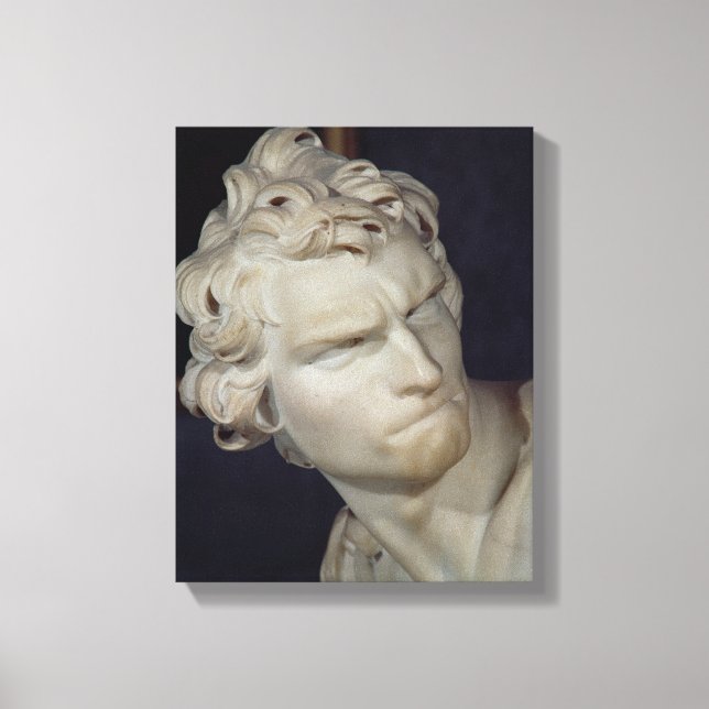 David, detail of the head, 1623-23 canvas print (Front)