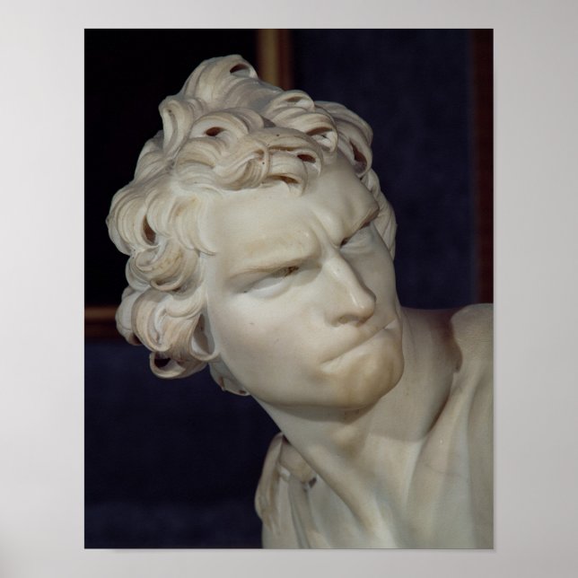 David, detail of the head, 1623-23 poster (Front)