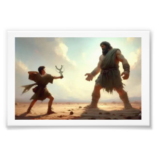 David Faces Goliath,  Photo Print