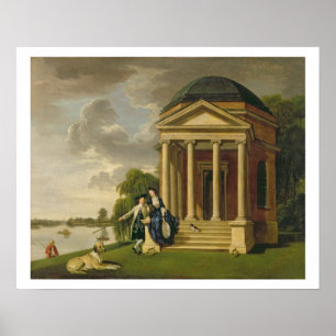 David Garrick (1717-79) and his Wife by his Temple Poster
