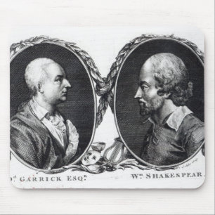 David Garrick and Shakespeare Mouse Pad