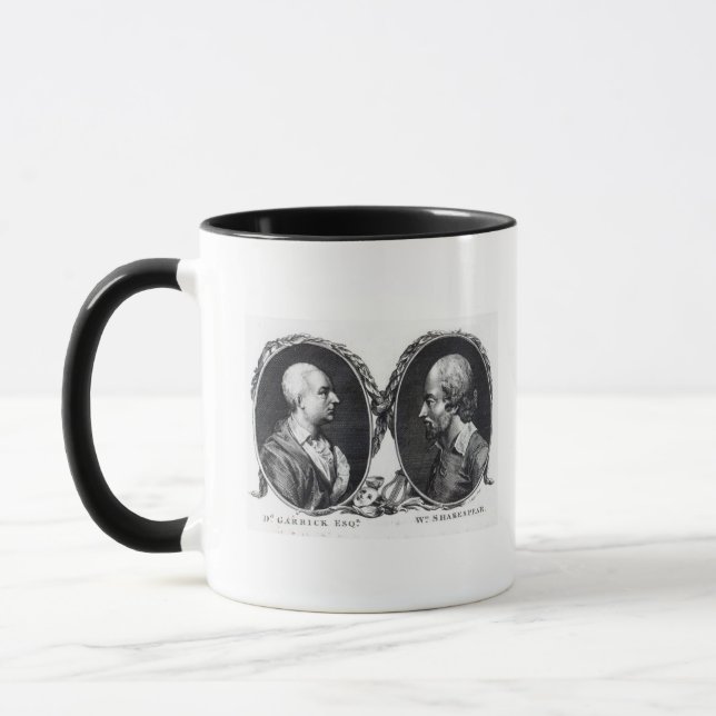 David Garrick and Shakespeare Mug (Left)