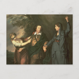 David Garrick  between the Muses of Tragedy Postcard