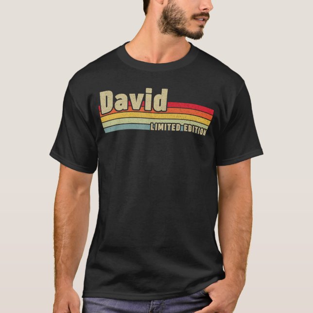 David Gift Name Personalised Birthday Funny Christ T-Shirt (Front)