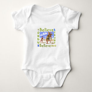 David & Goliath Trust God Logo Baby Bodysuit