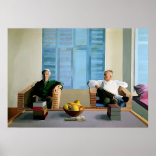 David hockney art painting poster