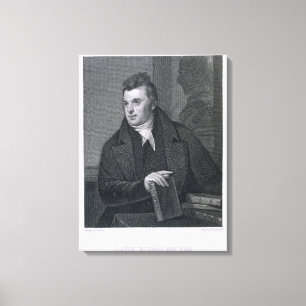 David Hosack, engraved by Asher Brown Durand (1796 Canvas Print
