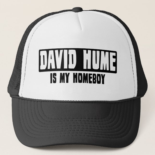 David Hume is my Homeboy Trucker Hat (Front)