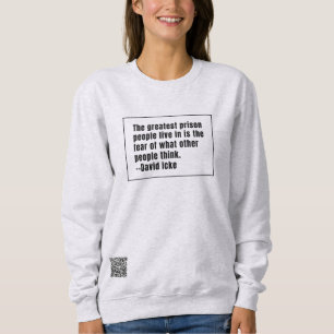 David Icke The Greatest Prison Sweatshirt