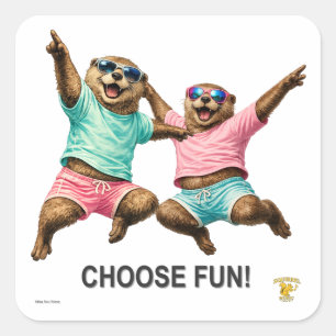 David Joey: a Parody Square Sticker