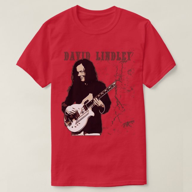 David Lindley Brown vintage T-Shirt (Design Front)