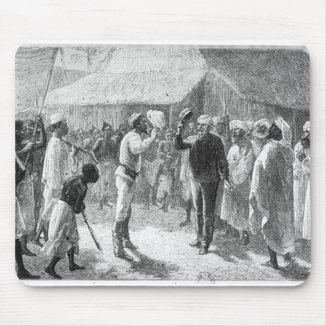 David Livingstone  from 'How I Found Livingstone' Mouse Pad (Front)
