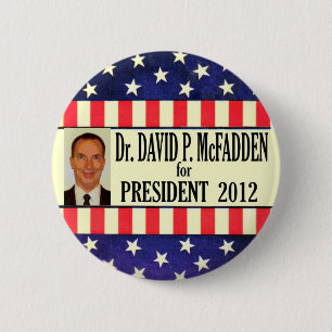 David McFadden for President 2012 6 Cm Round Badge
