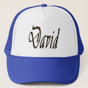 David Name Logo, Trucker Hat