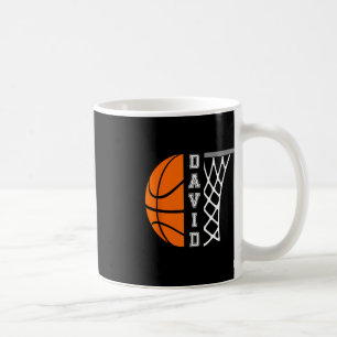 David Name Personalised Basketball Player Graphic Coffee Mug