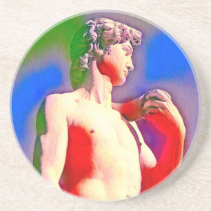 DAVID OF GLENDALE Sandstone Coaster