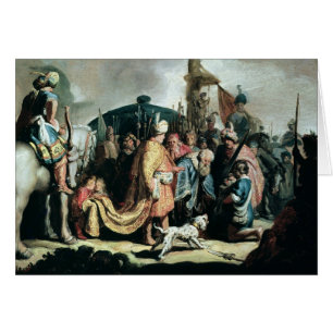 David Offering the Head of Goliath to King Saul