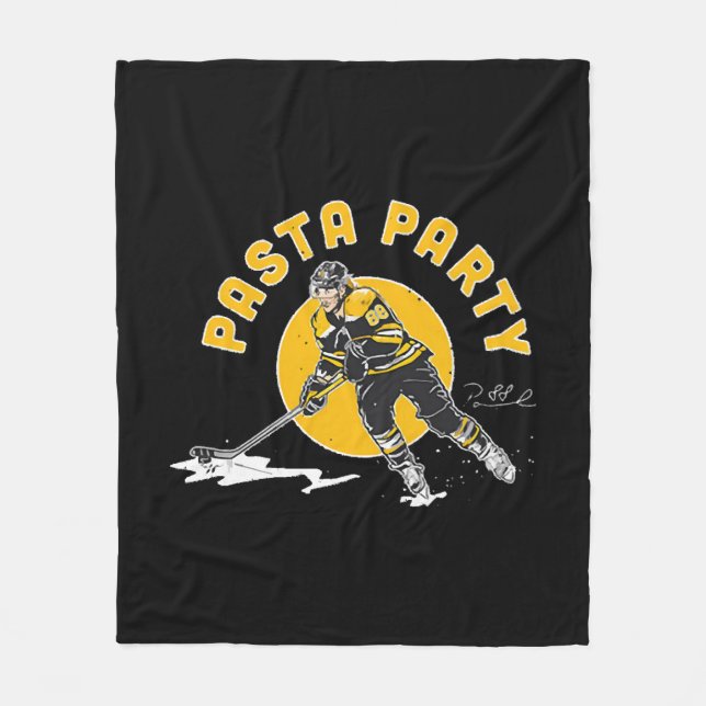 David Pastrnak Fleece Blanket (Front)