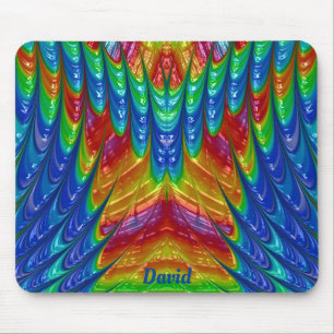 DAVID ~ Pretty 3D Pattern ~ Personalised ~ Mouse Pad