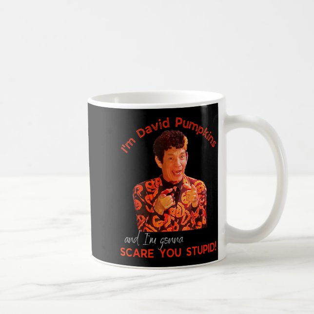David Pumpkins E You Stud Funny Halloween Men Clot Coffee Mug (Right)