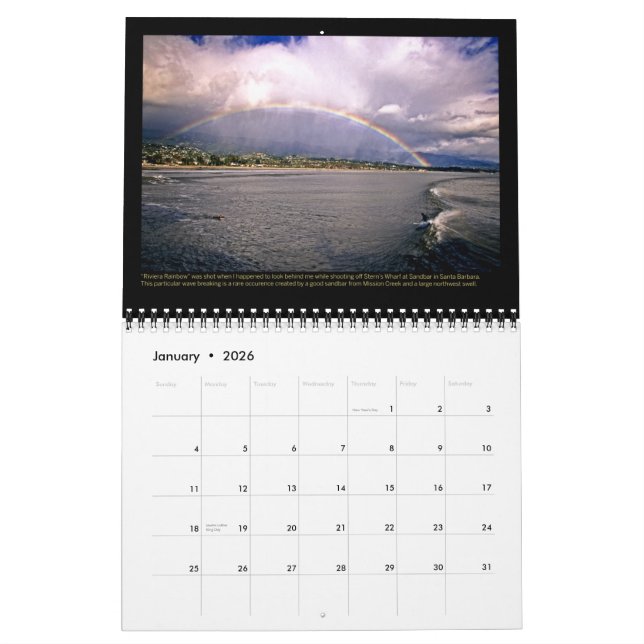 David Pu'u 2013 Calendar: Ocean Calendar (Jan 2026)