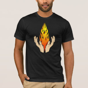 David Rose Inspired Hands with Fireball Designer T-Shirt